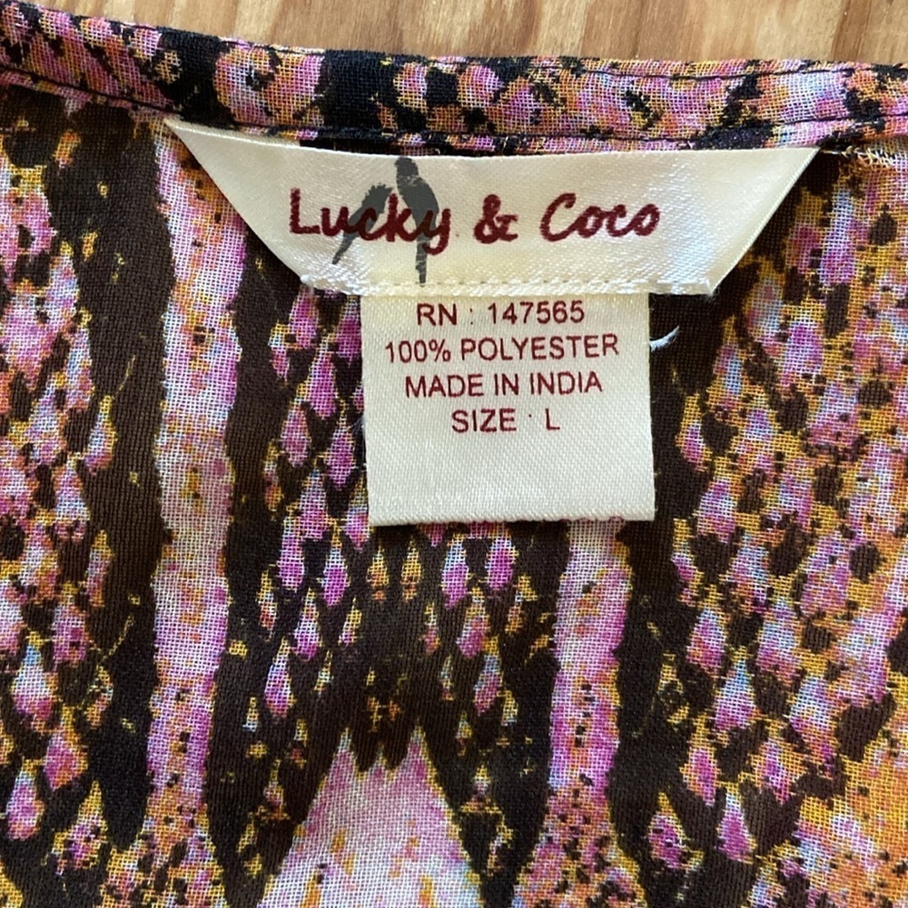 Lucky & Coco embellished swimsuit coverup. Size large!! - Picture 8 of 8
